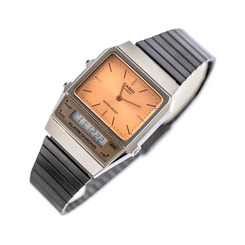 Casio Vintage Dual-time Watch- AQ-800ECGG-4A